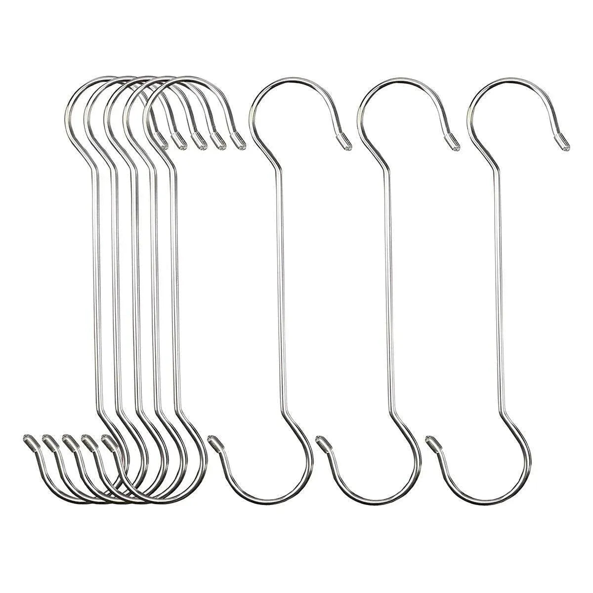 8pcs Metal S Hooks Multifunctional Garden Pot Hangers Outdoor Bird Feeder Hooks