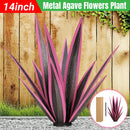 Metal Agave Flowers Plant Garden Decoration Realistic Iron for Yard Patio Lawn