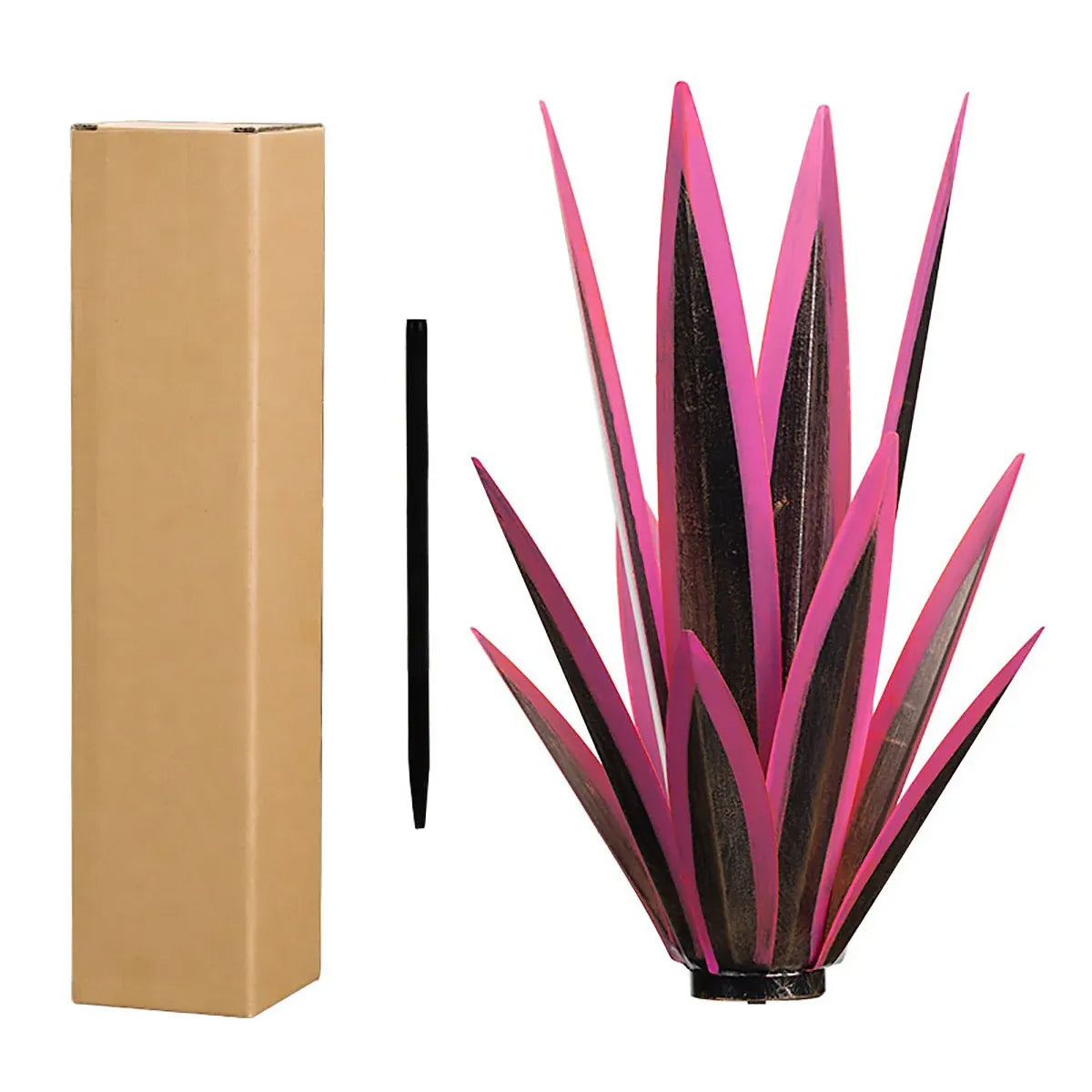 Metal Agave Flowers Plant Garden Decoration Realistic Iron for Yard Patio Lawn