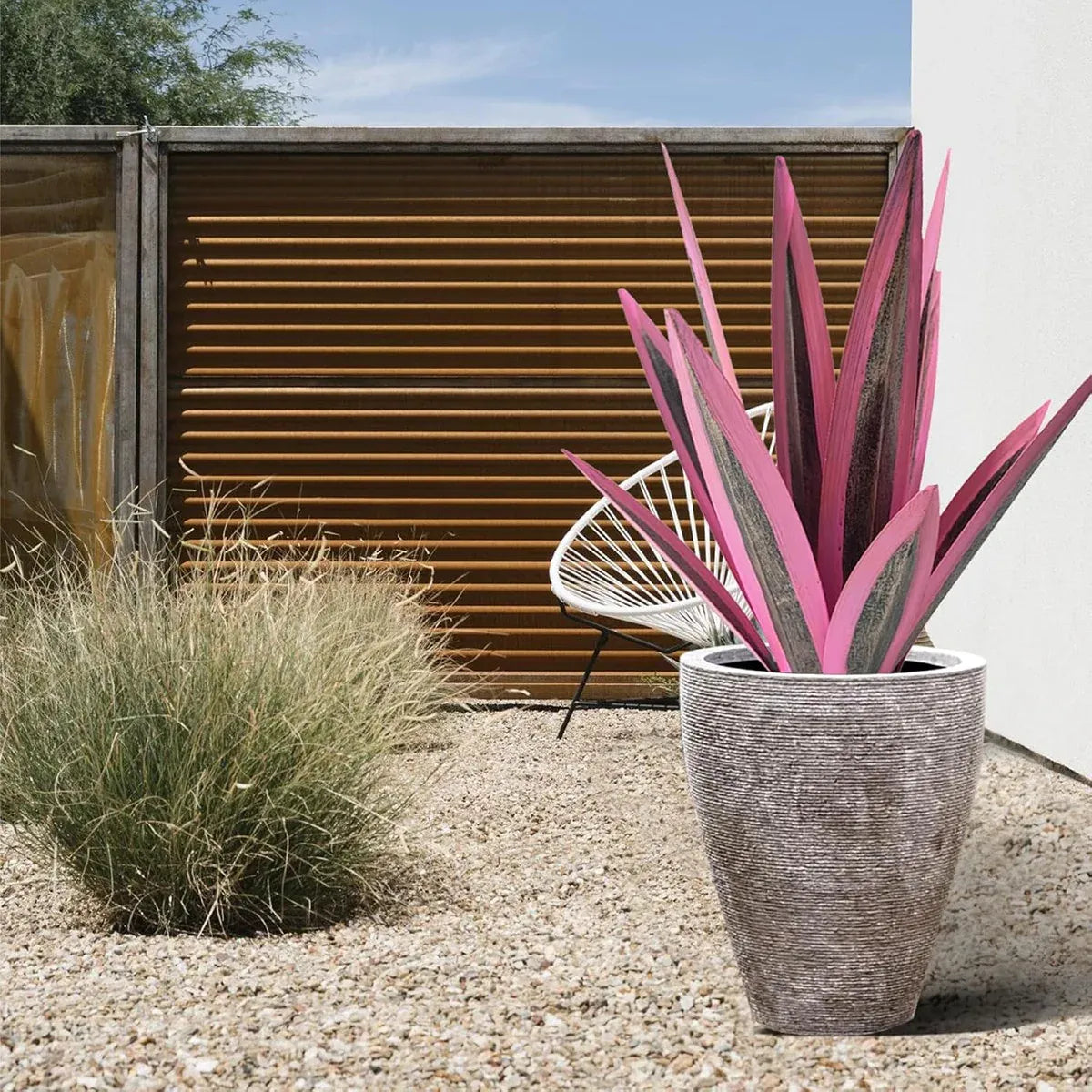 Metal Agave Flowers Plant Garden Decoration Realistic Iron for Yard Patio Lawn