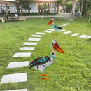 Iron Pelican Statue Garden Decoration for Outdoor Yard Patio Lawn Porch Ornament