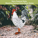 Metal Rooster Standing Decoration Rustproof for Home Garden Yard Patio Ornament