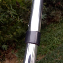 Metal Walking Stick Travel Retractable Cane Pole Compact Adjustable Lightweight - Black