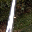 Metal Walking Stick Travel Retractable Cane Pole Compact Adjustable Lightweight - Blue