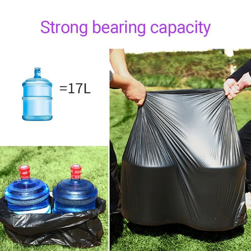 100Pcs Heavy-Duty Black Bin Bags - Durable Waste Refuse Sacks - 120*130cm-100PCS