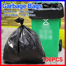 100Pcs Heavy-Duty Black Bin Bags - Durable Waste Refuse Sacks - 120*130cm-100PCS