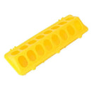 30cm Feeder Storage Trough Quail Drinker Plastic Wild Stable Chick Birds Pigeons - Yellow