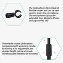 Pickup Microphone Stand Guitar Erhu Drum Band Compact Mic Tripod Small Bracket