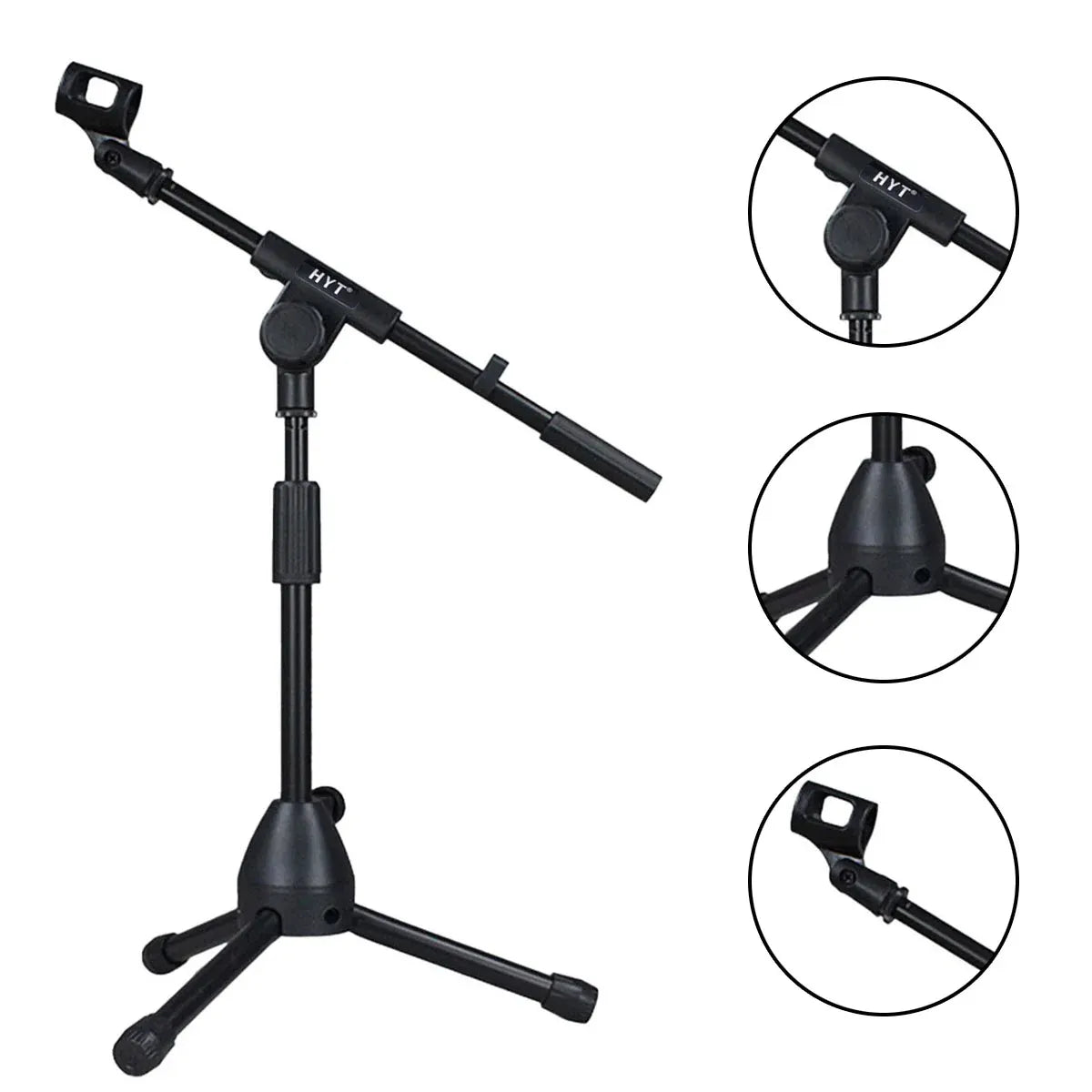 Pickup Microphone Stand Guitar Erhu Drum Band Compact Mic Tripod Small Bracket