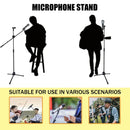 Foldable Adjustable Microphone Tripod Stand Durable NonSlip Stage Studio Karaoke
