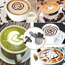 400ml Stainless Steel Manual Milk Frother Double Mesh Strainer Frothing Pitcher