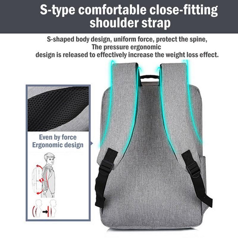 Waterproof Laptop Backpack Bag for Men Women School Travel Business Use - Blue 1 Zipper