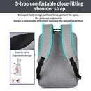 Waterproof Laptop Backpack Bag for Men Women School Travel Business Use - Blue 1 Zipper