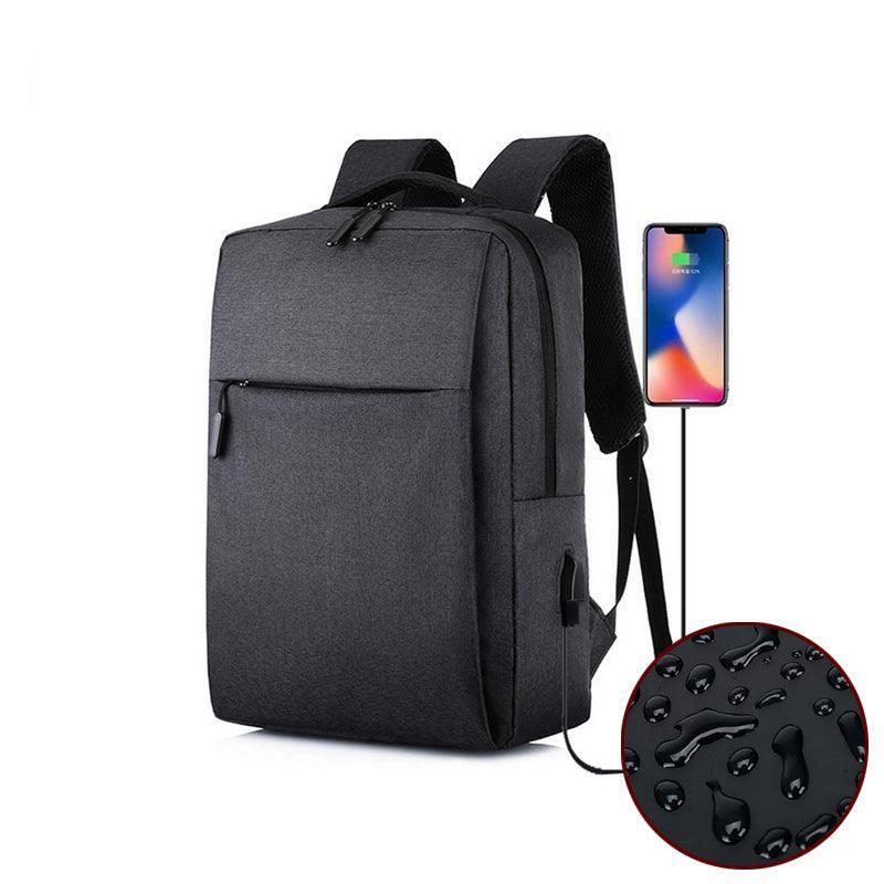 Waterproof Laptop Backpack Bag for Men Women School Travel Business Use - Blue 1 Zipper