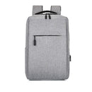 Waterproof Laptop Backpack Bag for Men Women School Travel Business Use - Grey 1 Zipper