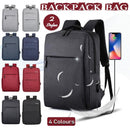 Waterproof Laptop Backpack Bag for Men Women School Travel Business Use - Red 1 Zipper