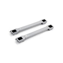 2pcs Adjustable Refrigerator Washing Machine Base Stand Movable Support Shelf - Grooved