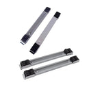 2pcs Adjustable Refrigerator Washing Machine Base Stand Movable Support Shelf - Grooved