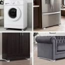 2pcs Adjustable Refrigerator Washing Machine Base Stand Movable Support Shelf - Grooved