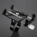 Aluminium Alloy Bicycle Phone Holder Handlebar Mount For Bike Motorcycle - Black