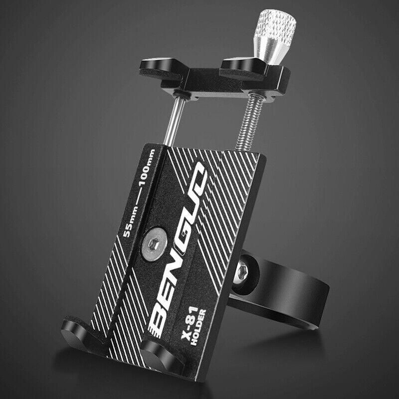 Aluminium Alloy Bicycle Phone Holder Handlebar Mount For Bike Motorcycle - Black