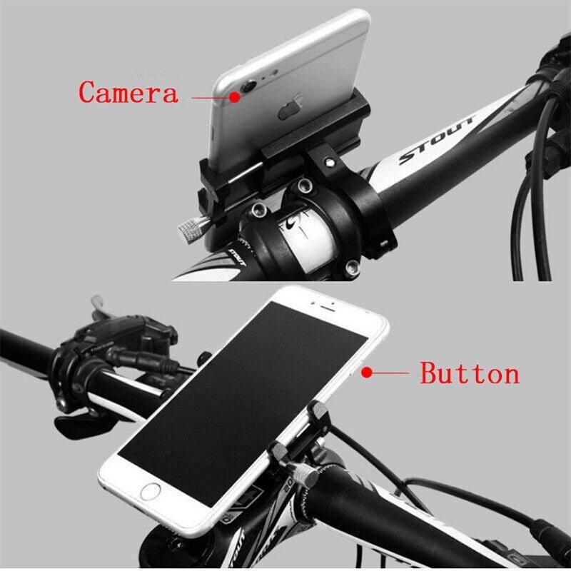 Aluminium Alloy Bicycle Phone Holder Handlebar Mount For Bike Motorcycle - Silver