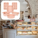 6PCS Silicone Cake Mould Set Baking Pans Nonstick Cupcake Cookie Tools Reusable - Grey