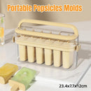 Beige 6-Cavity Ice Pop Mould with Carry Case - 1 Piece
