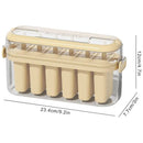 Beige 6-Cavity Ice Pop Mould with Carry Case - 1 Piece
