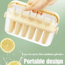 Beige 6-Cavity Ice Pop Mould with Carry Case - 1 Piece