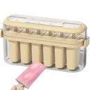 Beige 6-Cavity Ice Pop Mould with Carry Case - 1 Piece