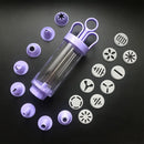 Cookie Gun With Molds Icing Piping Tool Baking Decorating Set For Cake Cupcake