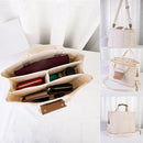 Stylish Multifunctional Mummy Bag Canvas Shoulder Crossbody Handheld Tote Bag - Beige