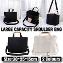 Stylish Multifunctional Mummy Bag Canvas Shoulder Crossbody Handheld Tote Bag - Beige