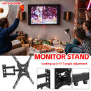 32-55 Inch TV Monitor Wall Mount Bracket Adjustable Telescopic Stable X-Shaped