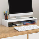 Home Office Computer Monitor Riser Stand Desk Storage Shelf