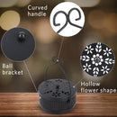 Fireproof Wrought Iron Mosquito Coil Holder with Cover for Indoor Outdoor Use - White