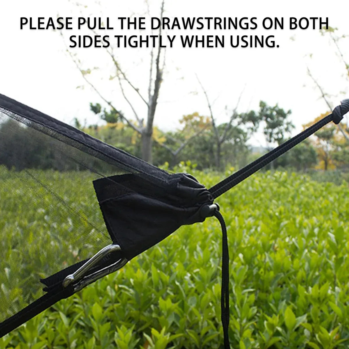Hammock Mosquito Net Separate Anti-Mosquito Cover For Outdoor Picnic Camping - Black
