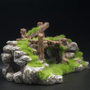 1-Piece Resin Moss Bridge Aquarium Decoration