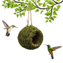 Hanging Bird Nest Moss Shelter Natural Hideout Nesting Hut Cage Decoration