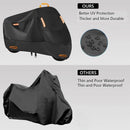 Motorcycle Cover Universal Waterproof Dustproof Bike Cover Outdoor Protection - L