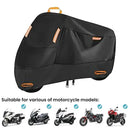 Motorcycle Cover Universal Waterproof Dustproof Bike Cover Outdoor Protection - L