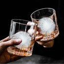 2PCS Silicone Ice Cube Tray Round and Square Ice Ball Maker for Whiskey Cocktails - Blue