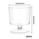 30pcs Clear Hard Plastic Mousse Cake Cup Pudding Ice Cream Dessert Serving Cups