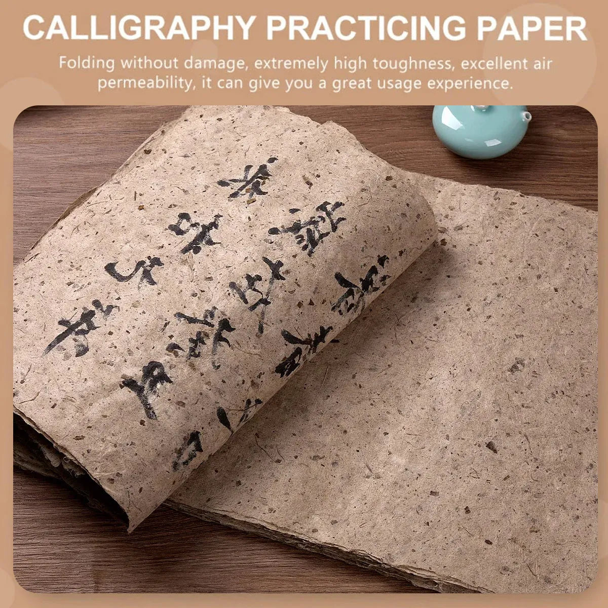 50 Sheets Handmade Mulberry Paper Traditional Craft for Calligraphy Painting