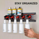 Car Wash Spray Bottle Holder Wax Abrasive Rack Wall Mount Detailing Storage Rack