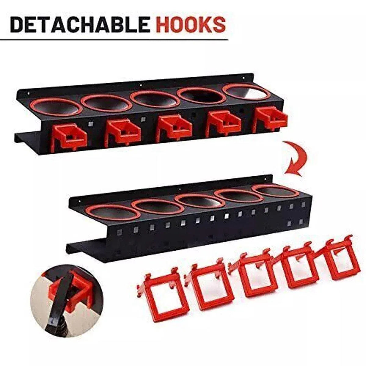 Car Wash Spray Bottle Holder Wax Abrasive Rack Wall Mount Detailing Storage Rack