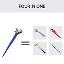 4 in 1 Multi Function Adjustable Wrench Tool Heavy Duty Mechanic Wrench Set