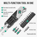 Multi-Function Adjustable Wrench Sturdy Stainless Steel for Home Repair Tool Kit
