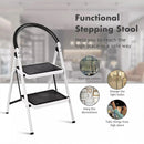 Folding Portable Multi Step Ladder with Handrail Household A Type Iron Ladder